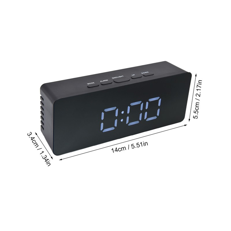LED Clock Multifunctional USB Powered 3 Lighting Modes Snooze Time