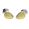 Stud Earrings 925 Sterling Silver Baltic Amber for Women or