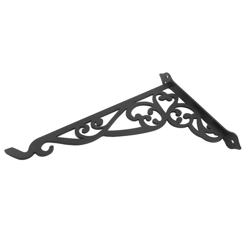 Outdoor Hanging Bracket Black Iron Multifunctional Decorative Plant Hanger for