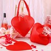 Bulyoou 12 Pcs Valentine's Day Heart-shaped Gift Bags Reusable Valentine