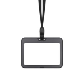 ASTAR Employee ID Card Holder, Horizontal ID Card Holder, Name Holder, Pass Case, Double-Sided, Name Tag Case, IC Card Case, Commuter Holder, Strap, Compatible with Various Credit Card Sizes/Employee