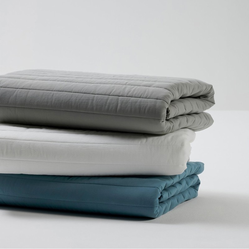 JAJU [JAJU] Cotton Washing Pigment Reversible Pad_SS_Teal Blue