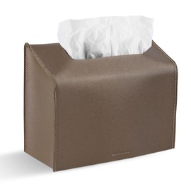 Haecsfl Leather Cover for Disposable Paper Hand Towel Box, Compatible with Kleenex Paper Hand Towel(1-Flash Copper)