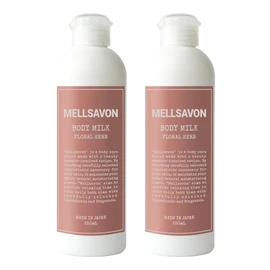Mellsavon Mersavon Body Milk, Floral Herbal Scent, 8.5 fl oz (250 ml) x 2 Piece Set, Body Cream, Body Lotion