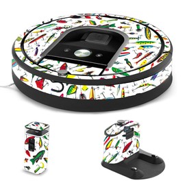 MightySkins Skin Compatible with iRobot Roomba 960 Robot Vacuum - Bright Lures | Protective, Durable, and Unique Vinyl Decal wrap Cover | Easy to Apply, Remove, and Change Styles | Made in The USA