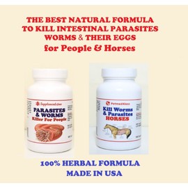 PETMED4LESS.COM HORSES & PEOPLE Dewormer  Tapeworm roundworms hookworm MADE IN USA