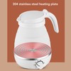 0.6L Foldable Electric Kettle 600W Heat Resistant Rust Proof Portable