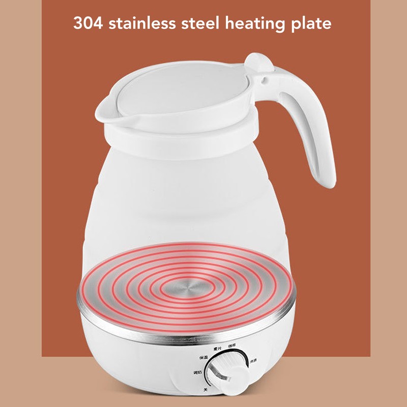 0.6L Foldable Electric Kettle 600W Heat Resistant Rust Proof Portable