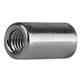 10 x M12 x 20 Connecting Nuts Long Nuts Threaded Sleeves Spacer Sleeves Round Galvanised M12 x 20 – Outer Diameter = 15 mm Pack of 10