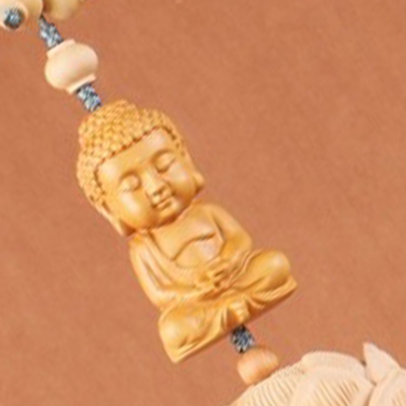 Car Pendant Decorative Hand Carved Lotus Rearview Mirror Hanging Ornament