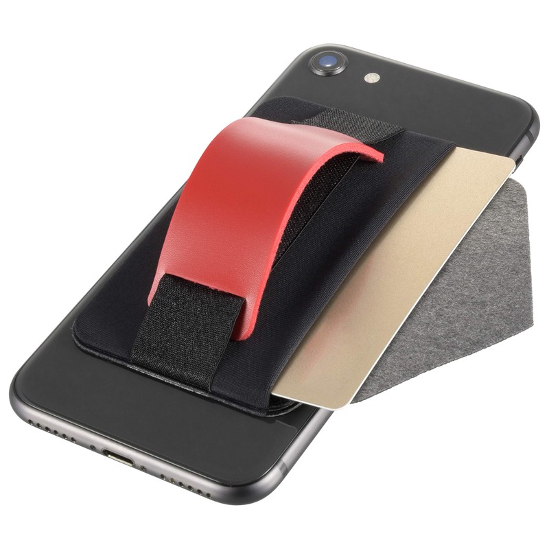 OHM SMT-SRD1-R Mobile Band with Card Pocket, Red