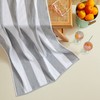 100% Cotton Velour Cabana Stripe Beach Towel Set 30" x