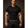 JUKMO Tactical Belt, Military Hiking Rigger 1.5" Nylon Web Work