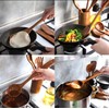 R&C 9-Piece Wooden Kitchen Utensil Set – Premium Teak Cooking
