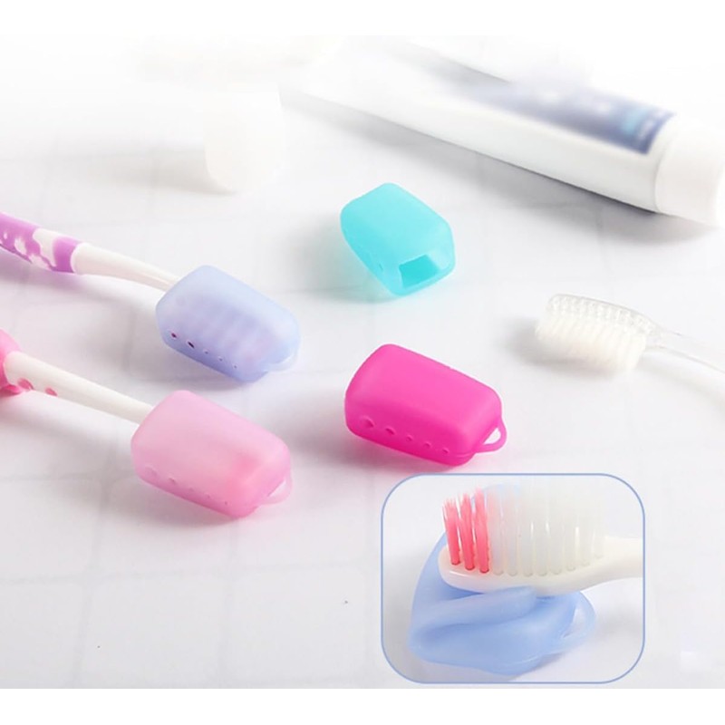 10 Piezas Funda para Cepillo de Dientes de Silicona para