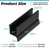 PalpitateC Black Sliding Shower Door Bottom Guide with Screw fits