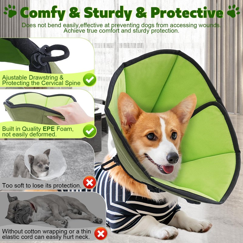 Soft Dog Cone After Surgery: Comfortable Dog Cones Collar for