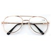 V.W.E. Classic Metal Reading Glasses - Spring Hinge Tear Drop