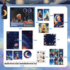 MIFKLMV 251 Pcs DIY Journal Kit for Girls, Journal Kit Scrapbook, Diary Supplies Set, Birthday and School Start Season Gifts for Boys and Girls Ages 6 7 8 9 10 11 12 Year Old