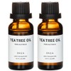 Obua Calming Organic Tea Tree Oil Concentrate Trouble Care, 2 units, 20ml / 오뷰아 카밍 유기농 티트리오일 원액 트러블케어, 2개, 20ml