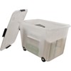 Advantus 34009 Rolling Storage Box, Letter/Legal, 15-Gallon Size, Clear