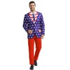 Fashonal American Flag Suits 4th of July Outfits for Men