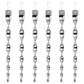 Woodpecker Rods for House,Bird Reflective Devices Outdoor,Reflective Scare Rods,Bird Reflectors for Outside（Christmas Reflector Strip Hanging Home As Decoration(6PCS)