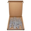 SKIR'CO (50 pcs) Square Twisted Steel Nails 3.8 x 70