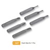 sourcing map 6pcs PH00000-PH2 Phillips Screwdriver Bit Set 5/32" Hex