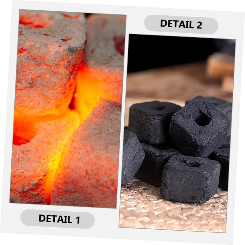 Totority Bamboo Charcoal Tablets for BBQ Camping Lightweight Charcoal for