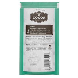 Cocoa Classics Mint Cocoa Mix | Hot Chocolate | Made with Nonfat Milk | Just Add Hot Water | Make Hot or Iced Cocoa | Gluten Free & Kosher Dairy Friendly | 1.25oz Packets (Pack of 36)