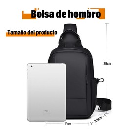 NIERBO Mochila Cruzada Multifuncional para Hombre, Bolso de Pecho Impermeable con Hebilla de Aleación para Senderismo, Viaje, Trabajo