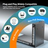 24 Port PoE Switch Unmanaged, 24 Port PoE+@400W, 2 Gigabit