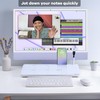Varhomax Glass Weekly Dry Erase Desk White Board, Desktop to