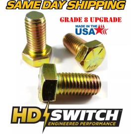 HD Switch (3 Pack) Blade Bolt fits Fits Hustler 781872 Super Z, Grade 8 Upgrade