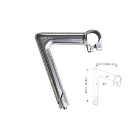 NITTO(日東) NP φ25.4/φ22.2 (旧 Pearl) φ22.2 90 SILVER ステム