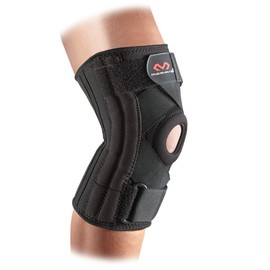 McDavid Knee Supporter, Hard Fixed Series, Left and Right Use, Compression, Black, Sports, Daily Life, Rehabilitation, Black