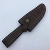 10" long handmade leather sheath for 5" cutting blade knife