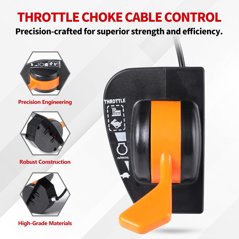 YDO Throttle Choke Cable Control for John Deere 107S D100