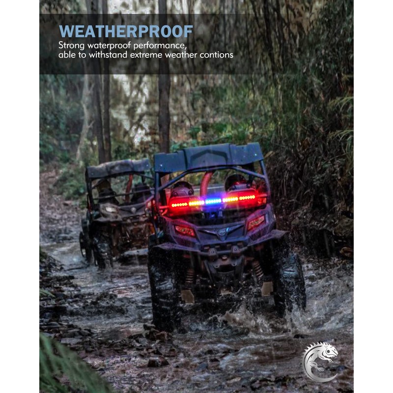 Lupar 30'' UTV LED Chase Light Bar w/ 1.75''-2'' Roll