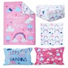 Baby Boom Funhouse Let's Chase Rainbows 4 Piece Toddler Bedding