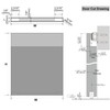 DIYHD 48" Concealed Sliding Barn Door Hardware with Dual Soft