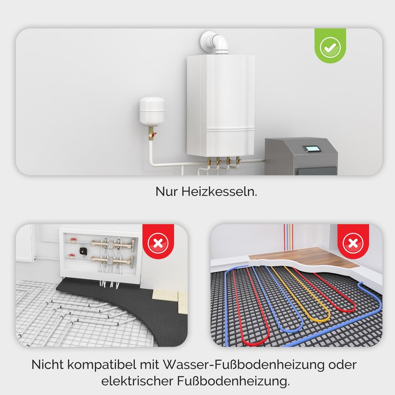MOES Smart Thermostat for Boiler, WLAN Room Thermostat Programmable Compatible