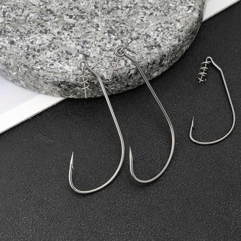 ECSiNG 20 Piece Fishing Hook Set with Twist Lock Floating