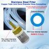 AIMCOCO 8mm Inline Strainers Filter Copper Tube Joint 8mm Diameter