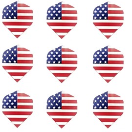 Dartfellas USA American Flag Stars & Stripes Patriot Strong Standard Dart Flights (3 Sets)