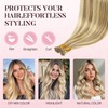 MAXITA I Tip Hair Extensions Human Hair,50g/50s Light Blonde Highlighted