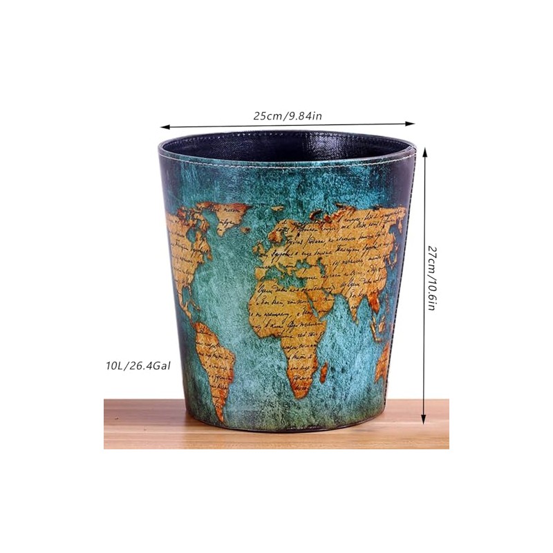 keivmlvt Leather Paper Bin - Bedroom & Office Bin Handcrafted