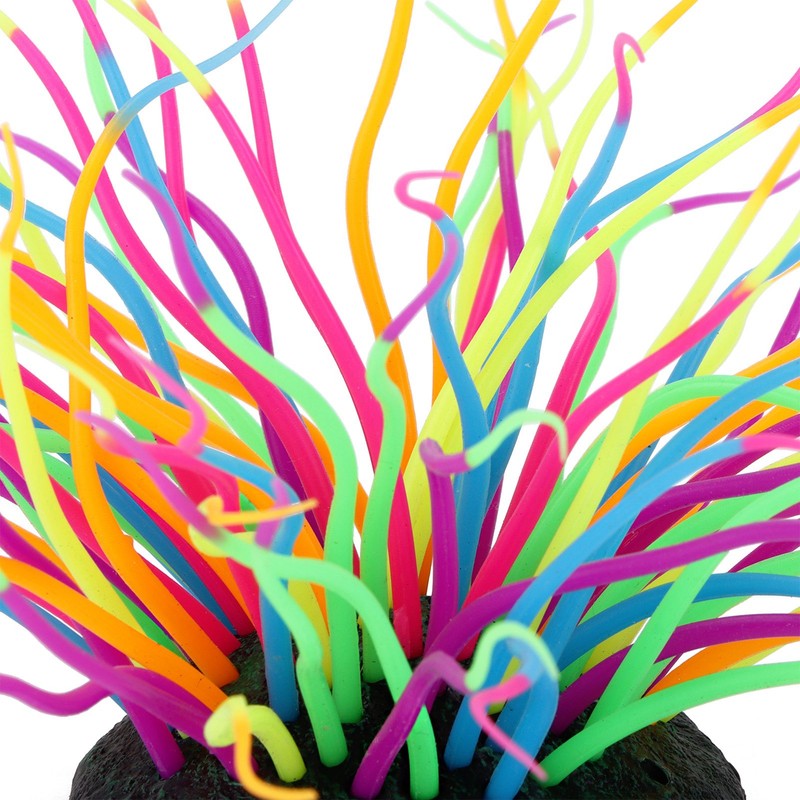 Artificial Sea Anemone Coral Soft Silicone Simulation Luminous Sea Anemone