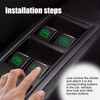 Luminous Stickers on The Outer Door Handle Button Switch Panel